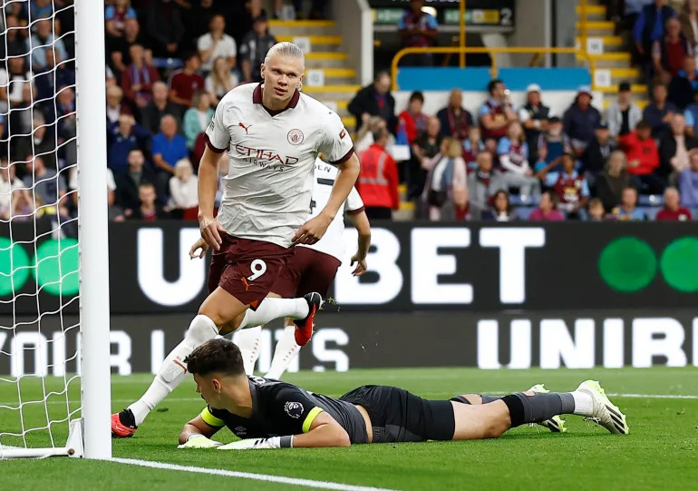 Manchester City’s Haaland Double leads them to a commanding victory over Burnley in the Premier League opener.