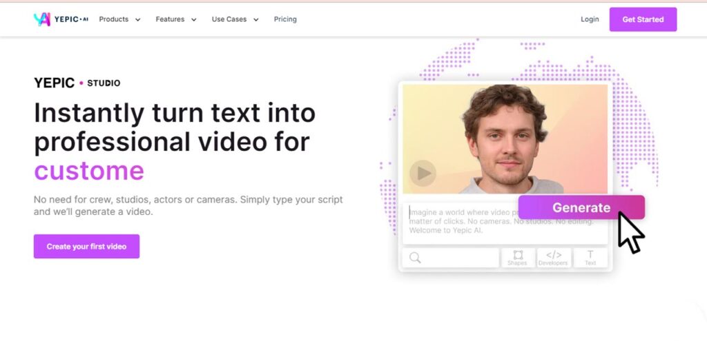AI text to video generator