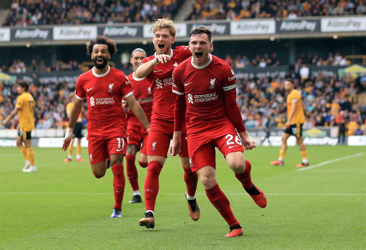 Liverpool get top position in Premier League table with 3-1 win against Wolves